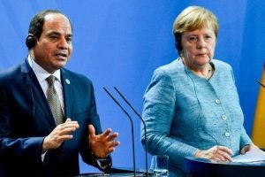 الرئيس المصري والمستشارة الألمانية