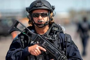 أحد عناصر الشرطة الأميركية في ولاية تكساس