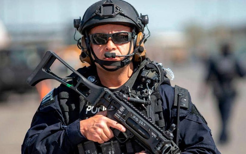 أحد عناصر الشرطة الأميركية في ولاية تكساس